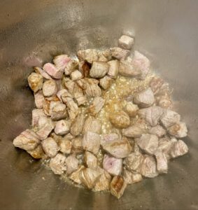 Kalbsfleisch scharf anbraten